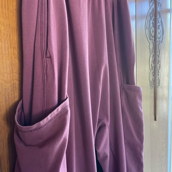 Free People “Hot Shot” pants. Color is Sour Cherry. - Picture 4 of 4